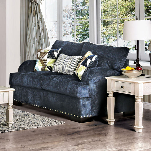 Jayda Navy Love Seat - Premium Loveseat from FOA East - Just $1548.30! Shop now at Furniture Wholesale Plus  We are the best furniture store in Nashville, Hendersonville, Goodlettsville, Madison, Antioch, Mount Juliet, Lebanon, Gallatin, Springfield, Murfreesboro, Franklin, Brentwood
