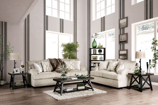 Zayla Golden Ivory Sofa + Love Seat - Premium Living Room Set from FOA East - Just $3285.75! Shop now at Furniture Wholesale Plus  We are the best furniture store in Nashville, Hendersonville, Goodlettsville, Madison, Antioch, Mount Juliet, Lebanon, Gallatin, Springfield, Murfreesboro, Franklin, Brentwood