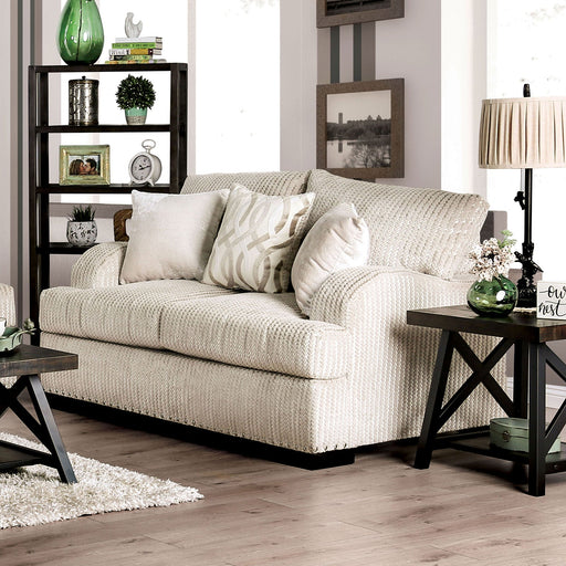 Zayla Golden Ivory Love Seat - Premium Loveseat from FOA East - Just $1571.70! Shop now at Furniture Wholesale Plus  We are the best furniture store in Nashville, Hendersonville, Goodlettsville, Madison, Antioch, Mount Juliet, Lebanon, Gallatin, Springfield, Murfreesboro, Franklin, Brentwood