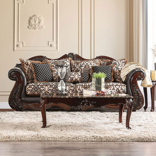JAMAEL Brown/Espresso Sofa - Premium Sofa from FOA East - Just $1641.90! Shop now at Furniture Wholesale Plus  We are the best furniture store in Nashville, Hendersonville, Goodlettsville, Madison, Antioch, Mount Juliet, Lebanon, Gallatin, Springfield, Murfreesboro, Franklin, Brentwood