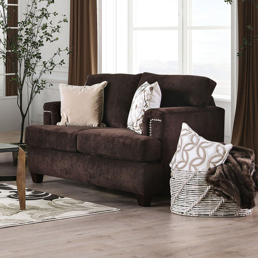 Brynlee Chocolate Love Seat (*Pillows Sold Separately) - Premium Loveseat from FOA East - Just $1478.10! Shop now at Furniture Wholesale Plus  We are the best furniture store in Nashville, Hendersonville, Goodlettsville, Madison, Antioch, Mount Juliet, Lebanon, Gallatin, Springfield, Murfreesboro, Franklin, Brentwood