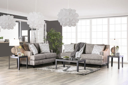Erika Gray Sofa + Love Seat - Premium Living Room Set from FOA East - Just $3238.95! Shop now at Furniture Wholesale Plus  We are the best furniture store in Nashville, Hendersonville, Goodlettsville, Madison, Antioch, Mount Juliet, Lebanon, Gallatin, Springfield, Murfreesboro, Franklin, Brentwood