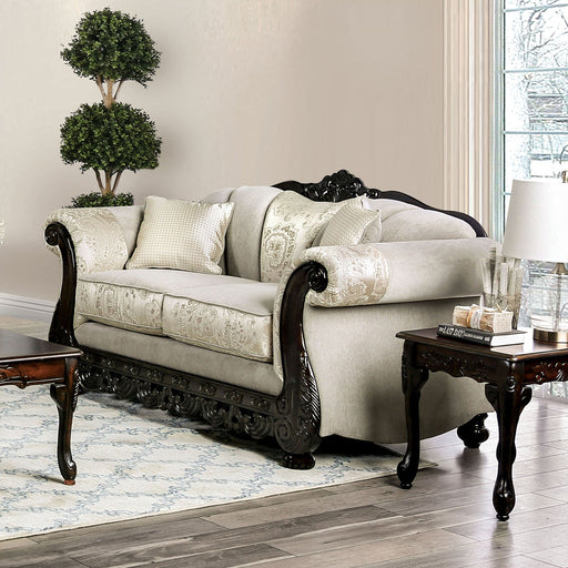 Newdale Ivory Love Seat - Premium Loveseat from FOA East - Just $1686.75! Shop now at Furniture Wholesale Plus  We are the best furniture store in Nashville, Hendersonville, Goodlettsville, Madison, Antioch, Mount Juliet, Lebanon, Gallatin, Springfield, Murfreesboro, Franklin, Brentwood