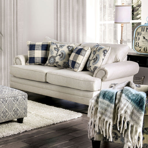 Nash Ivory Love Seat - Premium Loveseat from FOA East - Just $1207.05! Shop now at Furniture Wholesale Plus  We are the best furniture store in Nashville, Hendersonville, Goodlettsville, Madison, Antioch, Mount Juliet, Lebanon, Gallatin, Springfield, Murfreesboro, Franklin, Brentwood