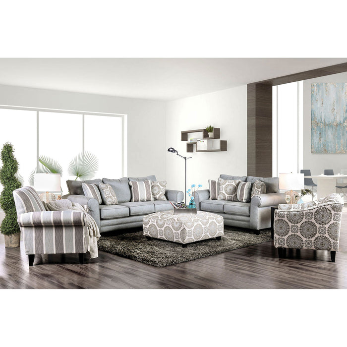 Misty Ivory/Pattern Sofa + Love Seat - Premium Living Room Set from FOA East - Just $1965.60! Shop now at Furniture Wholesale Plus  We are the best furniture store in Nashville, Hendersonville, Goodlettsville, Madison, Antioch, Mount Juliet, Lebanon, Gallatin, Springfield, Murfreesboro, Franklin, Brentwood