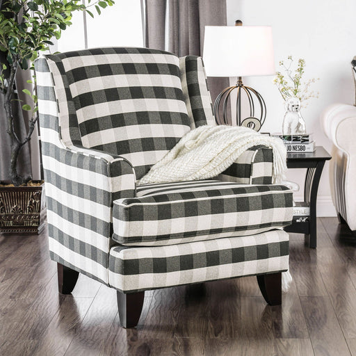 Patricia Ivory/Black Stripe Chair - Premium Chair from FOA East - Just $895.05! Shop now at Furniture Wholesale Plus  We are the best furniture store in Nashville, Hendersonville, Goodlettsville, Madison, Antioch, Mount Juliet, Lebanon, Gallatin, Springfield, Murfreesboro, Franklin, Brentwood
