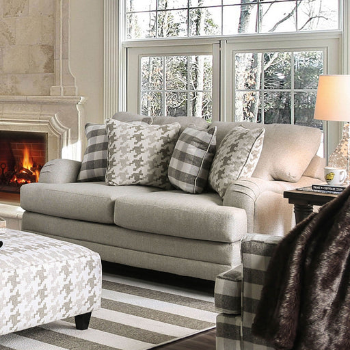 Christine Light Gray Love Seat - Premium Loveseat from FOA East - Just $1324.05! Shop now at Furniture Wholesale Plus  We are the best furniture store in Nashville, Hendersonville, Goodlettsville, Madison, Antioch, Mount Juliet, Lebanon, Gallatin, Springfield, Murfreesboro, Franklin, Brentwood