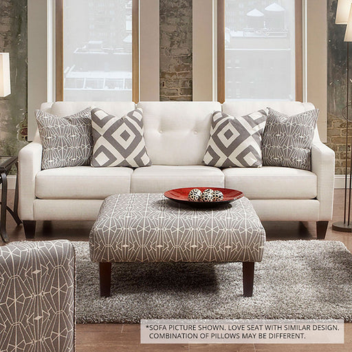 PARKER Ivory Love Seat - Premium Loveseat from FOA East - Just $1168.05! Shop now at Furniture Wholesale Plus  We are the best furniture store in Nashville, Hendersonville, Goodlettsville, Madison, Antioch, Mount Juliet, Lebanon, Gallatin, Springfield, Murfreesboro, Franklin, Brentwood