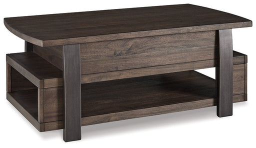 Vailbry Coffee Table with Lift Top - Premium Cocktail Table Lift from Ashley Furniture - Just $378.01! Shop now at Furniture Wholesale Plus  We are the best furniture store in Nashville, Hendersonville, Goodlettsville, Madison, Antioch, Mount Juliet, Lebanon, Gallatin, Springfield, Murfreesboro, Franklin, Brentwood