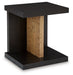 Kocomore Chairside End Table - Premium End Table from Ashley Furniture - Just $148.51! Shop now at Furniture Wholesale Plus  We are the best furniture store in Nashville, Hendersonville, Goodlettsville, Madison, Antioch, Mount Juliet, Lebanon, Gallatin, Springfield, Murfreesboro, Franklin, Brentwood