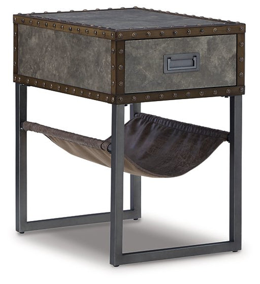 Derrylin Chairside End Table - Premium End Table from Ashley Furniture - Just $219.13! Shop now at Furniture Wholesale Plus  We are the best furniture store in Nashville, Hendersonville, Goodlettsville, Madison, Antioch, Mount Juliet, Lebanon, Gallatin, Springfield, Murfreesboro, Franklin, Brentwood