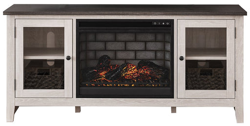 Dorrinson 60" TV Stand with Electric Fireplace - Premium TV Stand from Ashley Furniture - Just $548.15! Shop now at Furniture Wholesale Plus  We are the best furniture store in Nashville, Hendersonville, Goodlettsville, Madison, Antioch, Mount Juliet, Lebanon, Gallatin, Springfield, Murfreesboro, Franklin, Brentwood